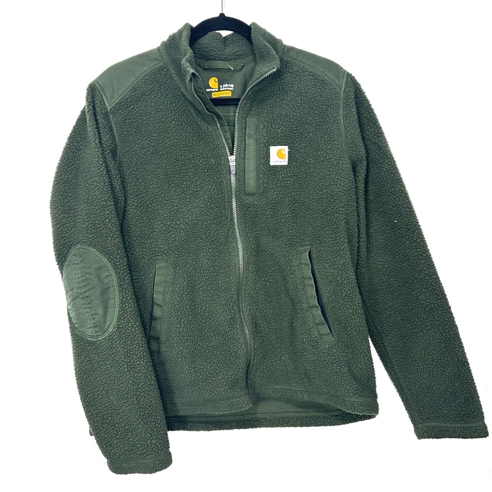 Carhartt Green Fleece Zip-Up Jacket CC20
